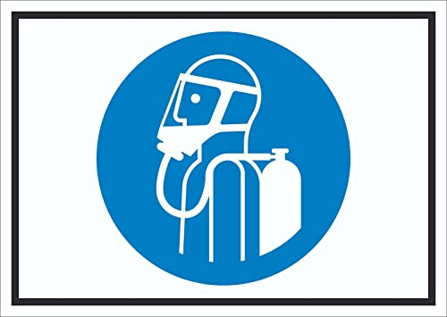 HB-Druck Umgebungsluftunabhängigen Atemschutz benutzen Symbol Schild A4 (210x297mm)