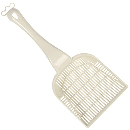 Ebi, Schaufel für Katzentoilette, Modell Zen Serie, 26 x 10,5 x 4 cm, Farbe: Weiß, hygienisch, grobe Filterstruktur, Kunststoff, robust, leicht zu reinigen, ideal für die Katzentoilette
