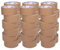 ADHES Nastro Da Imballaggio In Carta Kraft, Nastro Adesivo Per Pacchi, Materiale A Base Biologica, Ecologico, Riciclabile, Marrone, 50 mm x 50 m, 36 rotoli