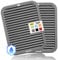 Anaeat 2 Pack Silicone Trivets for Hot Pots and Pans - Heat Resistant Real Silicone Hot Pads for Kitchen Counter, Multi-Purpose & Durable Table Mat for Hot Dishes - Pot Holders (Grey)