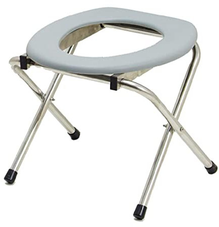 Toilettes portables de camping pour femme enceinte, chaise percée pliable pour adulte, chaise percée légère en acier inoxydable, siège de toilette surélevé à 400° pour personnes âgées, voyage pour