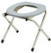 Toilettes portables de camping pour femme enceinte, chaise percée pliable pour adulte, chaise percée légère en acier inoxydable, siège de toilette surélevé à 400° pour personnes âgées, voyage pour