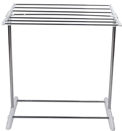 Séchoir à Linge Pliable, Porte-Serviettes et Étendoir Multifonctionnel, Grande Surface de Séchage avec Roues, Économie d'Espace pour Salle de Bain, Balcon ou Intérieur, Solide et Réglable