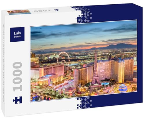 Lais Puzzle Skyline von Las Vegas, Nevada, USA, über dem Strip 1000 Teile