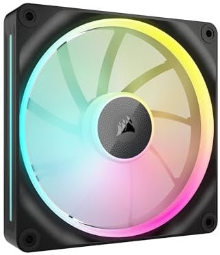 Corsair iCUE LINK LX140 RGB 140mm PWM Fan Single Pack – Dual Light Loops – Requires iCUE LINK System Hub (Sold Separately) AirGuide Technology – Black