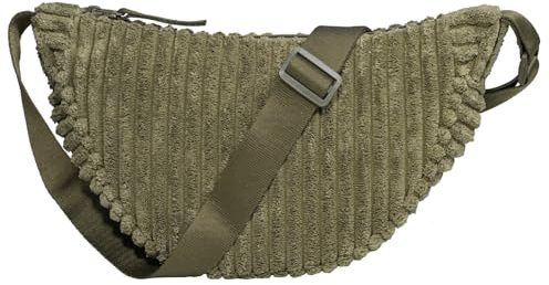 Jiliby Cord-Umhängetasche Damen - Halbmond Tasche für Einkaufen, Schule und Arbeit