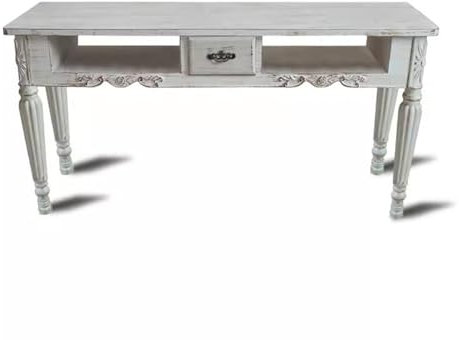 KK-GGL Retro Manicure Table, Vintage Style Wooden Nail Desk for Nail Tech, Old School Manicure Workstation Desk, Wooden Nail Tech Salon Desk with Drawer, Beauty Salon Nail Station, White,140cm