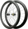 700c 29 Zoll Rennrad Carbon Laufradsatz Fahrradfelge V/Scheibenbremsräder Steckachsen-Laufradsatz 24-Loch-Nabe for 7-12-Gang-Kassette(55mm_700c)