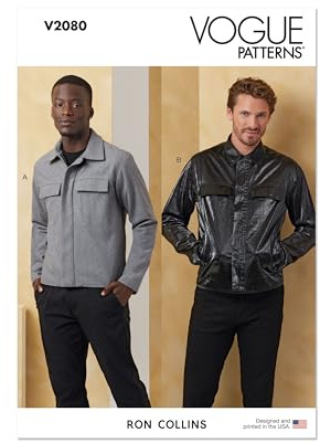 Vogue Sewing Pattern V2080BB Men's Jackets BB (44-46-48-50-52)