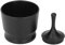 Coffee Powder Receiver, Aluminum Alloy Coffee Blind Shaker Coffee Dosing Rings Press for 51mm 53mm 58mm Portafilter (Black)