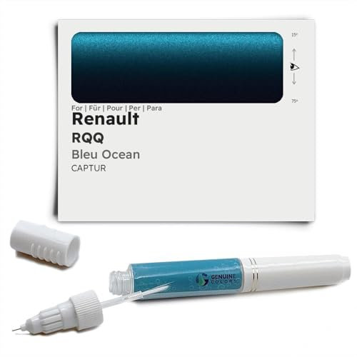 Genuine Colors Stylo de Retouche BLEU OCEAN RQQ pour Renault Noir CAPTUR