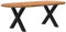 vidaXL Esstisch Hellbraun 220x100x74 cm Massivholz Eiche Oval, Küchentisch, Restauranttisch, Tisch Restaurant, Esszimmertisch, Bistrotisch