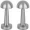 Krypton Rechargeable Table Lamp (Pack of 2) | Cordless, Metal Table Lamp with Touch Sensor 3 Stepless Dimming, Nightstand Desk Lamp | Rechargeable Battery up to 2 Hours | Type C Charging | Silver