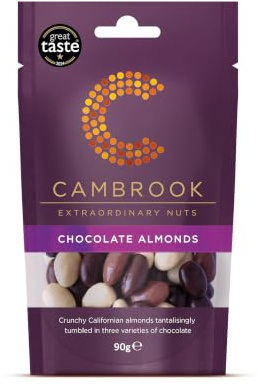 Cambrook - Chocolate Almonds, 90g Bag