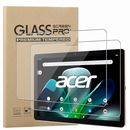 KZIOACSH 2 Pack Screen Protector for Acer Iconia Tab M10 10.1 Inch, Ultra Clear Anti-Scratch Tempered Glass Film 9H Hardness Touch Sensitive Anti-Fingerprint Protective Screen Guard