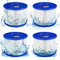 JEFFEL Infinite Spa Filter zum Schrauben, für Spa Ersatz Hot Tub, aufblasbar, ohne Schrauben, 75 x 100 mm, Filterkartusche für Spa, kompatibel mit Cosy Spa, Clever Spa und Plus (SPA-4PCS)