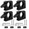 HpLive 4 soportes para herramientas de goma, soporte de pala ajustable para vehículos ATV UTV Off-Road, abrazadera de goma, capacidad de carga de 11,8 kg (negro)