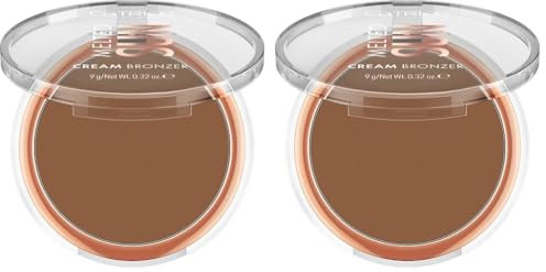 Catrice Melted Sun Cream Bronzer, Nr. 030, Braun, definierend, sofortiges Ergebnis, natürlich, matt, vegan, ölfrei, ohne Parfüm, ohne Alkohol, 2er Pack (9g)