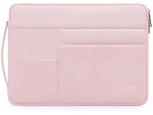 HYZUO 17-17,3 Zoll Laptoptasche Hülle Aktentasche, Blassrosa | für 17 17,3 HP/Dell/Lenovo/ASUS/Acer/LG/MSI Gaming Laptop/Razer Blade 17/18, Notizbuch Schutzhülle für Männer Frauen