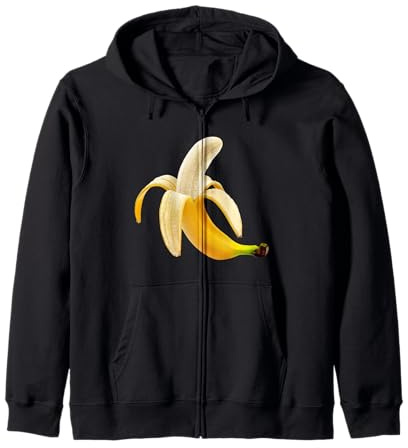 Enjoy Funny Sarcasm T-Shirt Banane pelée Motif Banane Sweat à Capuche