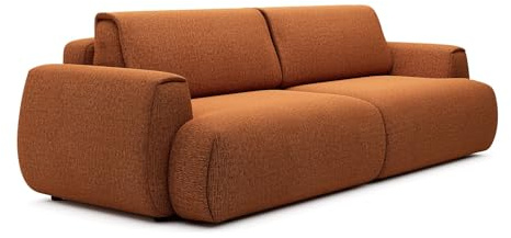Vente-unique - Schlafsofa 4 Monelia - Polyester - Terracotta