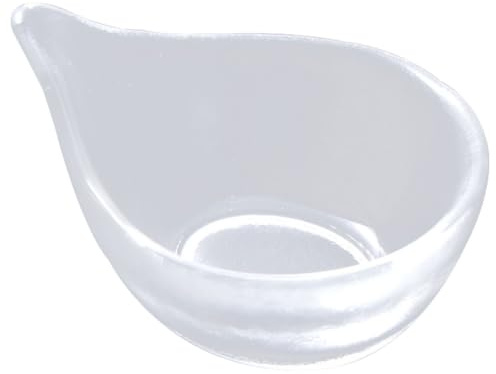 Glas Gesichtsmaskenschale zum Anrühren Zuhause Weihnachten Party | Transparentes Glas, Spitze Ausgießkante und Glatte Ränder, für Masken, Seren, Sauberes Gießen