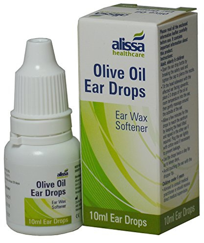 Alissa 1 x Olive Oil Ear Wax Drops Softens Removes Wax 10ml (1 Pack)