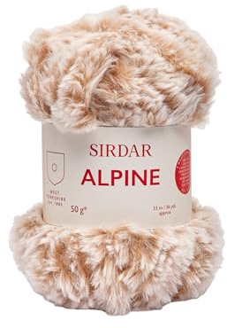 Sirdar Alpine, Luxe Faux Fur Yarn, Lynx (404), 50g