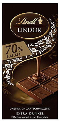Lindt Lindor Schokolade, Extra Dunkel 70 % Cacao 100 g