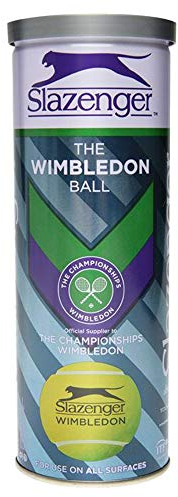 Slazenger Wimbledon Tennisball auf Allen Oberflächen, 3 Bälle, gelb, N