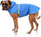 Bella & Balu Hunderegenmantel - Wasserdichter Hundemantel mit Kapuze und Reflektoren für trockene, sichere Gassigänge, den Hundespielplatz und den Urlaub mit Hund (L - Blau)
