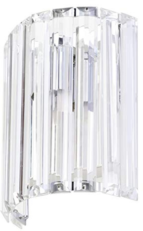 LITECRAFT Skydda Wall Light Bathroom IP44 Half Shade Fitting - Polished Chrome