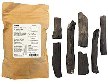 Charbon de bois Binchotan de Kishu au Japon – Charbon purifiant d'eau pour une eau délicieuse, pack économique de 1,5 kg