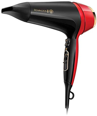 Remington Manchester United Thermacare Pro 2400 Ionic Hair Dryer Performance Variable Heat and Speed Settings Including Storage Bag