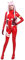Cosplay.fm Damen Zero Two Kampfanzug Code 002 Cosplay Kostüm PU Leder Bodysuit - Rot - Small