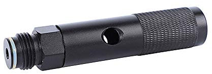 Paintball 12g Co2 Quick Change -Paintball Gun 12 Gram Carbon Dioxide Cartridges Cylinder Adapter Bottle Black Valve Cartridge Adapter (Black)