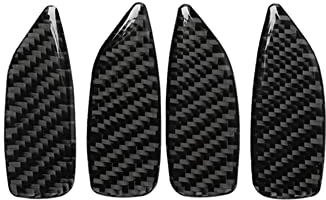 Kohlefaser Auto Außen Türgriff Panel Aufkleber,MoreChioce Auto Panel Dekoration Abdeckung Trim Kohlefaser Rahmenverkleidung Auto Interior Zubehör Ersatz kompatibel mit 3er E46 1998-2005