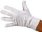 Premium Baumwollhandschuhe weiß mit Druckknopf 8 (S)