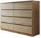 Kommode mit 8 Schubladen Malwa M8, Mehrzweckschrank, Diele, Flur, Anrichte, Sideboard, Highboard, Wohnzimmer, Esszimmer (Sonoma)