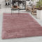 Carpetsale24 Hochflor Teppich 280 x 370 cm Rosa - Wohnzimmer Shaggy 50 mm Florhöhe - Schlafzimmer Einfarbig Design Extra Weich und Modern - Langflor Flauschig für Küche Esszimmer