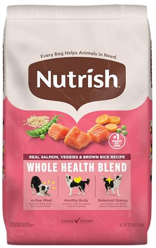Nutrish Salmon Dry Dog Food, 26 Pound Bag