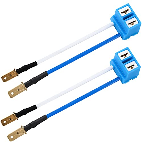 Greluma 2 Stück H7 Scheinwerferbirne Rechtwinklig Keramiksockel Steckverbinder Adapter Kabelbaum