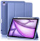 Maledan Case for iPad Air 11 Inch 2024 M2/ 2025 M3, iPad Air 5th 4th Generation Cover(10.9 Inch 2022/2020) with Pencil Holder, Flexible TPU Back Support Pencil Charging, Auto Sleep/Wake, Purple Blue