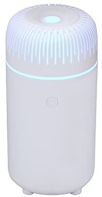 GINZER Car Diffuser Humidifier, Super Quiet USB Portable Mini Air Diffuser with Colorful Light, 2 Mist Modes, Auto Shut-Off, Cool Mist Sprayer for Home Office