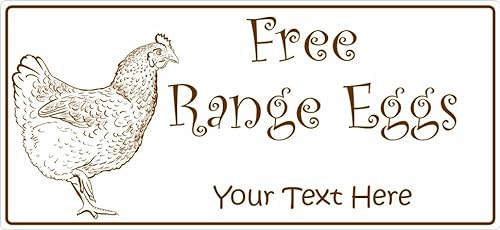 34 Personalised Free Range Eggs Laid Daily Any Address Egg Box Labels/Stickers