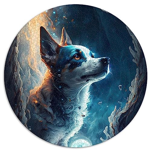 Jack Russell Terrier Dog jigsaw puzzles for adult jigsaw puzzles for adults 1000 round Jigsaw Puzzles Puzzle for Summer Lovers (67.5x67.5)1000pcs