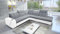 All4All Ecksofa mit Schlaffunktion Piaggio IX - 285x300cm - Sofa mit Bettkasten - Schlafsofa L-Form - Eckcouch - Couch - Sofaeck - Bett - Wohnzimmer - Terra 92+Kunstleder Weiß Seite Rechts 26