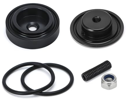 JNNJ Scheibenwischer Wischerstecker Wischerstecker, Auto Heckscheibenwischer Delete Plug, Fahrzeug Aluminiumlegierung Heckwischer Löschen Stecker Abdeckung(Schwarz)