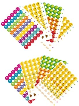 432 Aufkleber GUT - SCHLECHT Sticker Motivation 19mm selbstklebend Smile Aufkleber Bewertung Belohnung Schule Büro Spaß