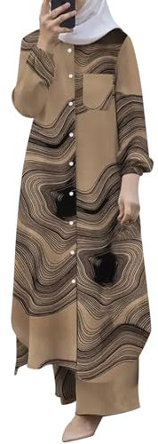 OUMSHBI Tesettür Giyim Elbise Cocuk Muslim Robe Anzug Tesettür Abiye Muslim Dresses for Women Muslimische Kleidung Frauen Beten Kleidung für Frauen Muslim Muslim Kleid Damen Muslim Kleidung